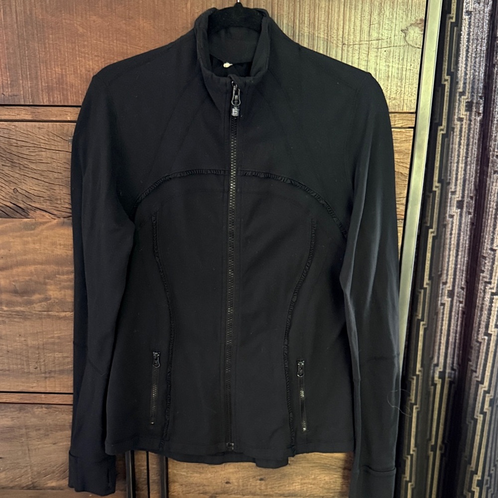 OG Lululemon Black Zip-Front Women's Jacket - Brand Not Visible